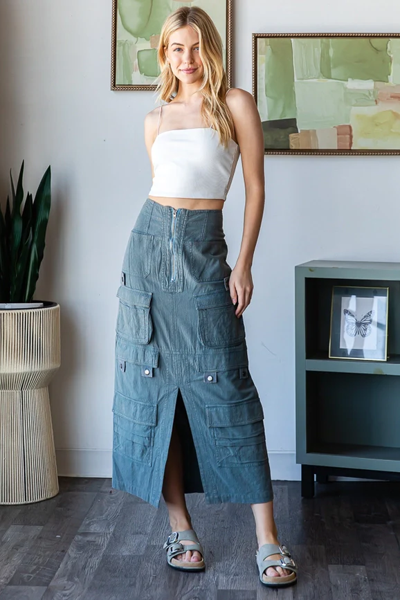 It Girl Cargo Skirt - Image 3