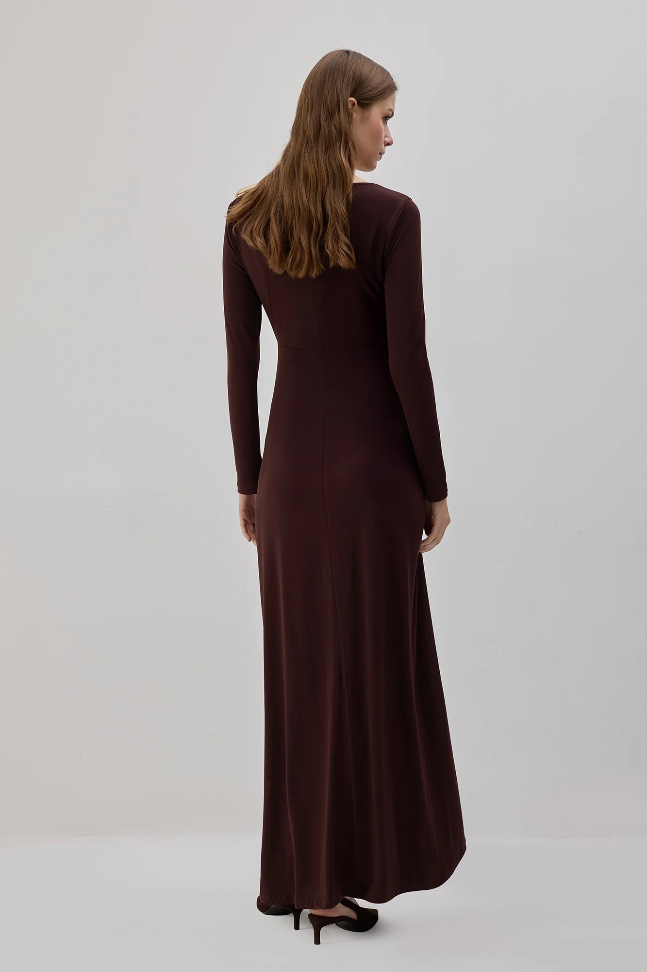 Chocolate Charm Maxi Dress - Image 2