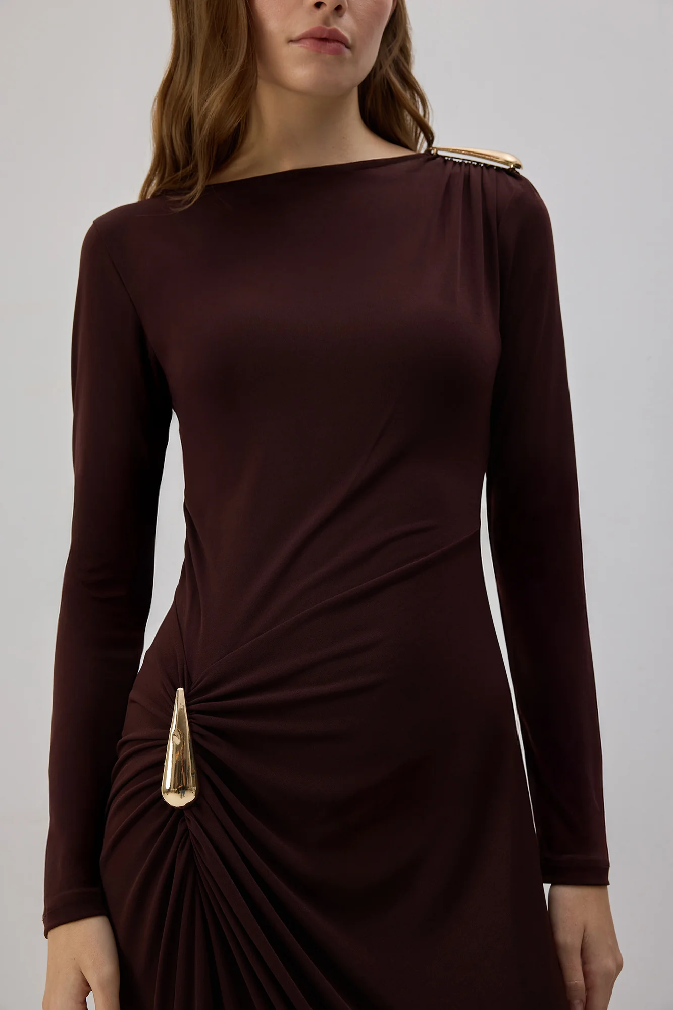 Chocolate Charm Maxi Dress - Image 6