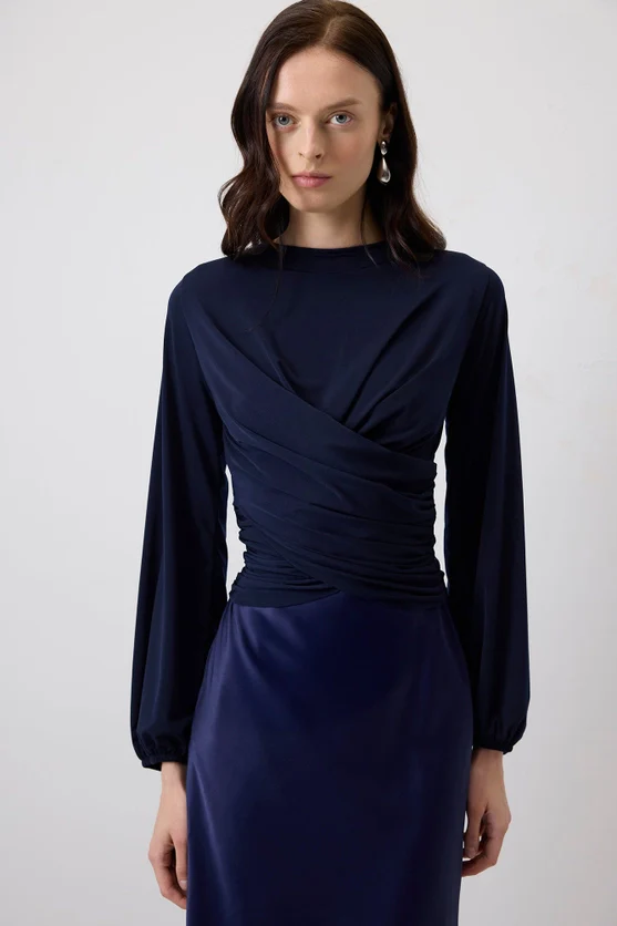 Delilah Draped Blouse - Image 4