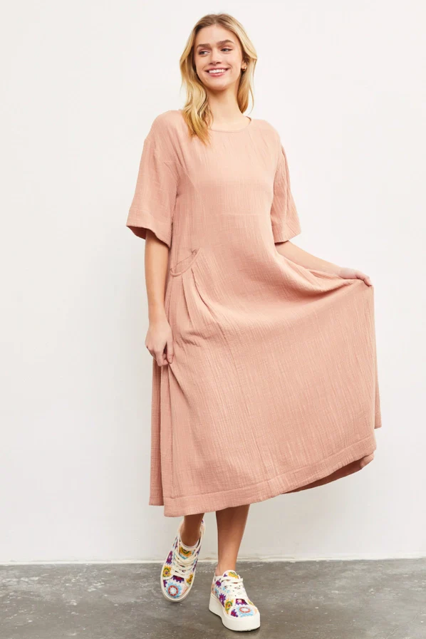 Lyla Gauze Maxi Dress - Image 3