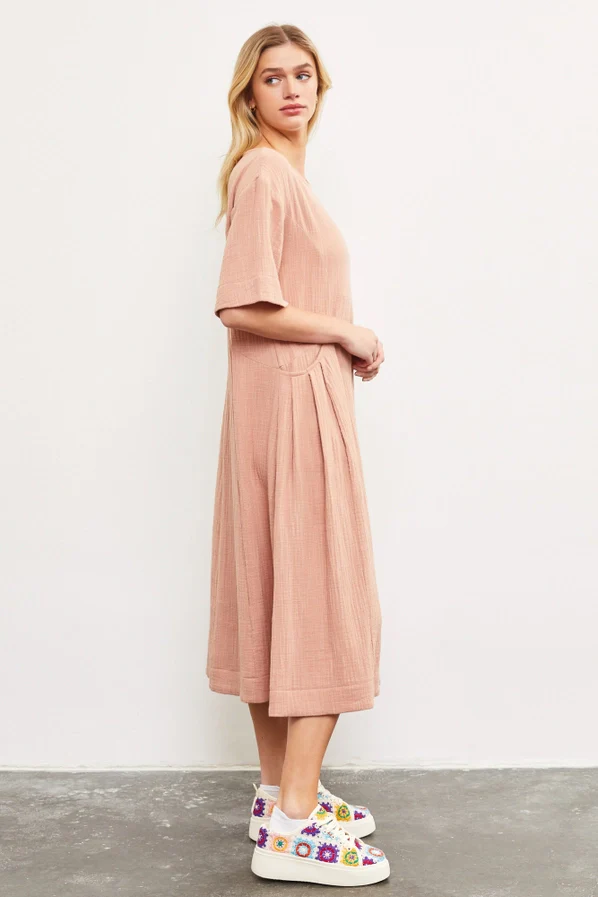 Lyla Gauze Maxi Dress - Image 5