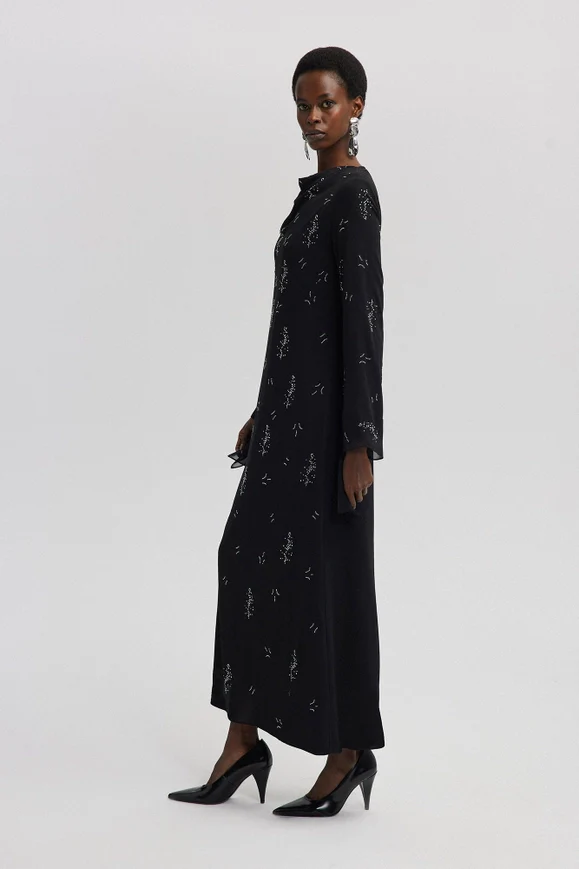 Statement Chiffon Dress - Image 4