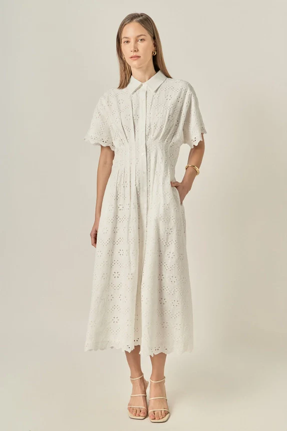 Easy Eyelet Dress