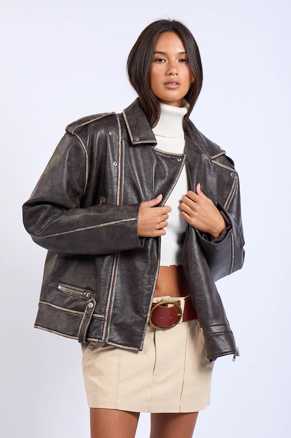 Bring It Leather Jacket - Image 7
