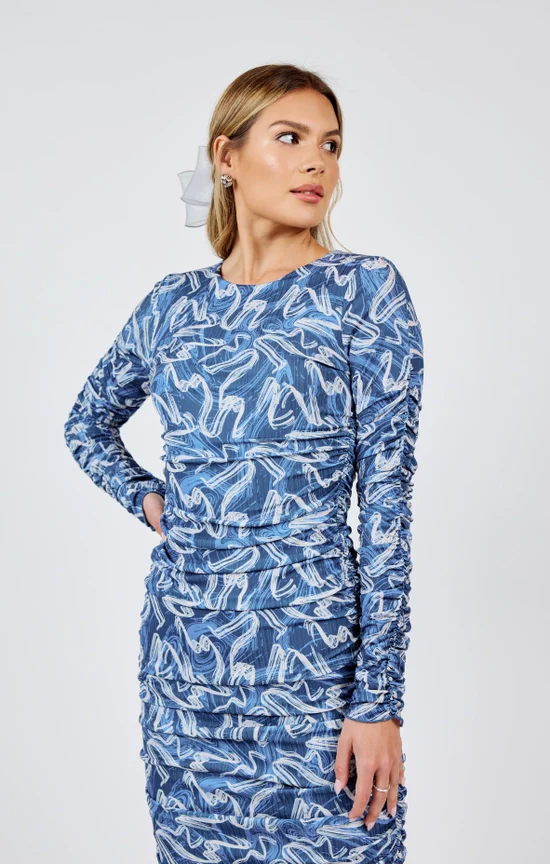Tell Me Again Ruched Dress - Image 3
