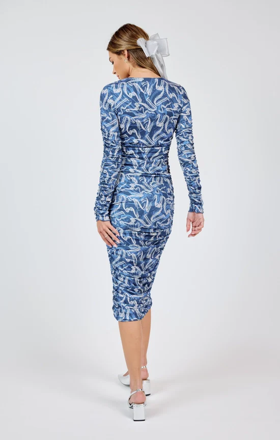 Tell Me Again Ruched Dress - Image 4