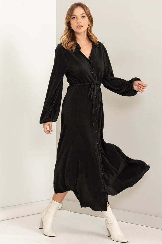 So Lovely Pleated Dress