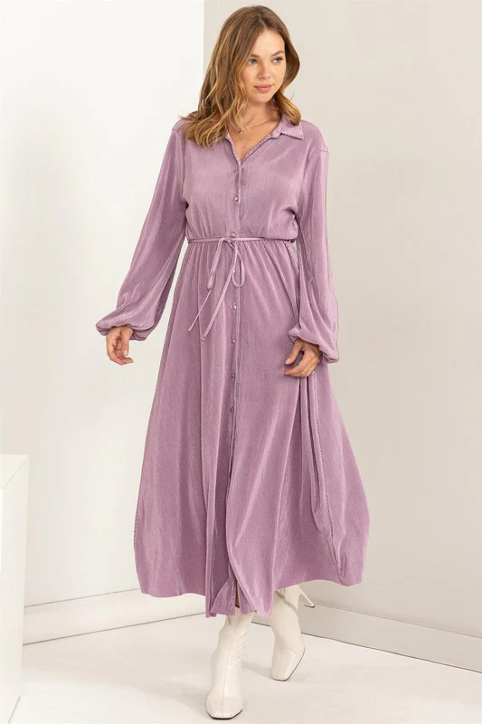 So Lovely Pleated Dress - Image 2